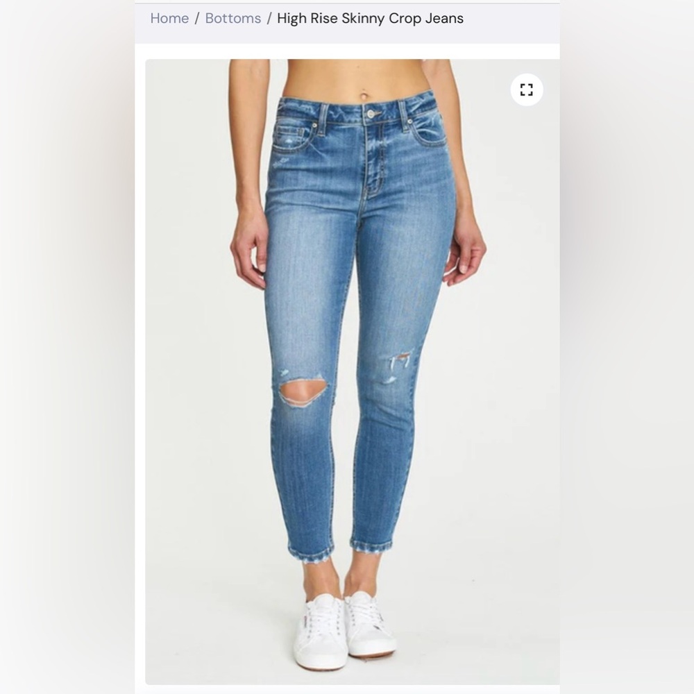 Eunina HighRisr Skinny Crop Jeans